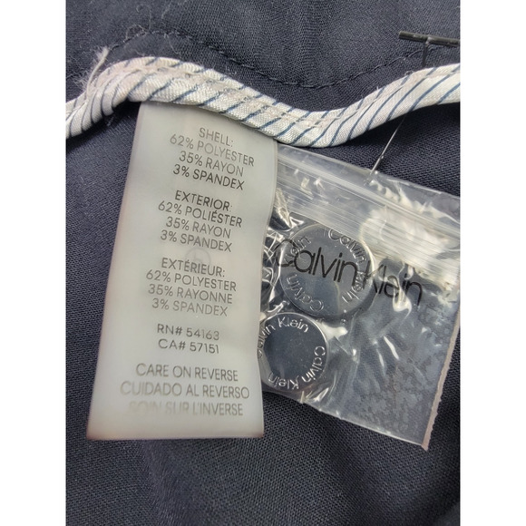 Calvin Klein Pants Womens 20W Blue Modern Fit Dress Pants Tapered Leg - Picture 4 of 15